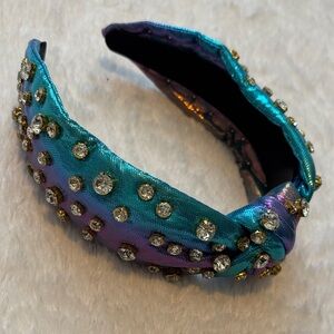 Iridescent Crystal-Embellished Headband